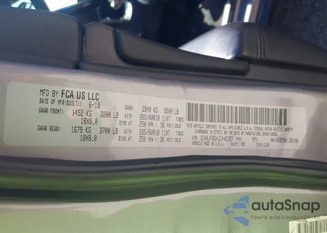 2018 Jeep Grand Cherokee Limited 4X4 z USA, uszkodzony, nr VIN 1C4RJFBGXJC446397